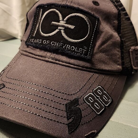 Chase Authentics 100 Years of Chevrolet Nascar Velcroback Hat - New - Picture 2 of 9